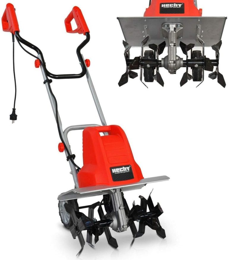 Hecht Motobineuse électrique Fraiseuse Fraise Electrique Houe Jardin Houe du cultivateur 1500W 400mm 6 fraises : 24 lames