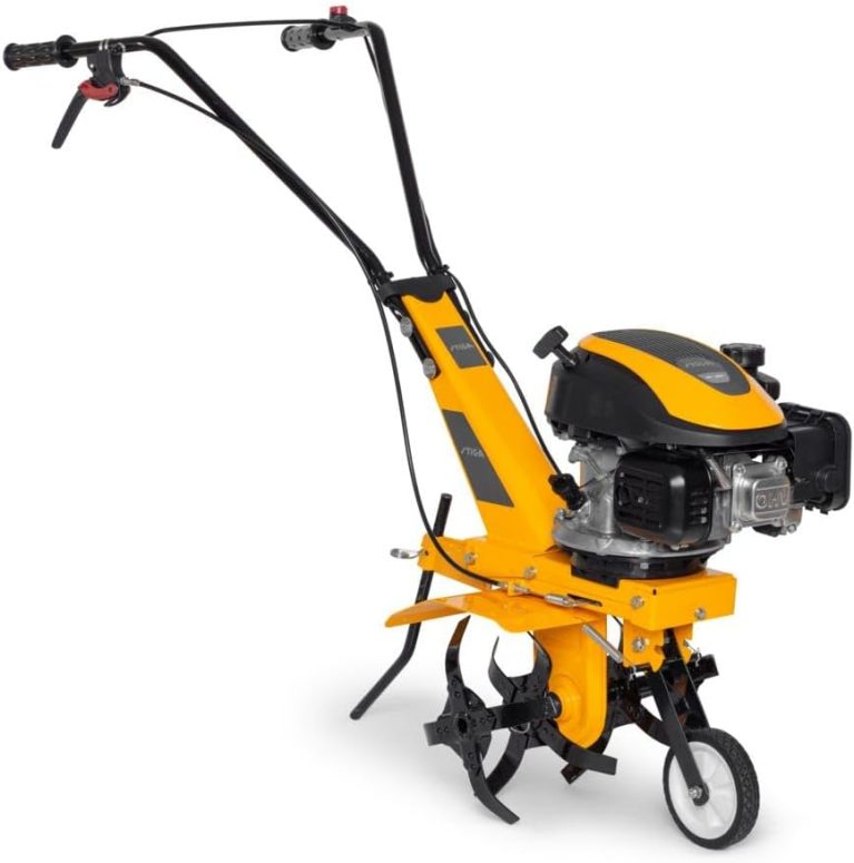 STIGA SRC 36 V Motobineuse Thermique | 123 cm3 - 1,90 kW | Largeur 36 cm | 4 Rotors Métalliques | Roue Avant